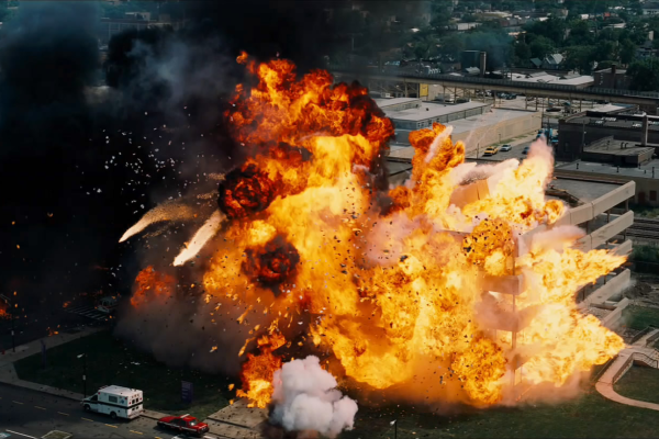 Movie explosion special effects.